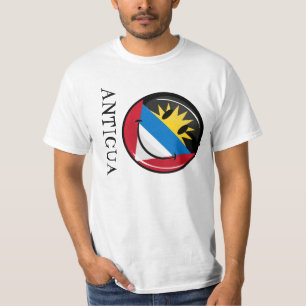 Camiseta Bandeira de sorriso de Antígua e de Barbuda