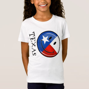 Camiseta Bandeira de sorriso de Texas