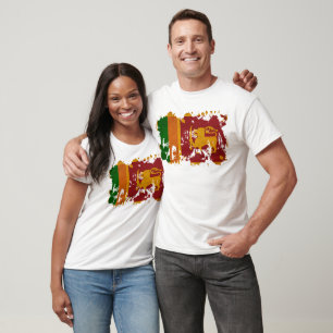 Camiseta Bandeira de Sri Lanka