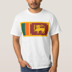 Camiseta Bandeira de Sri Lanka (ශ්රීලංකාව