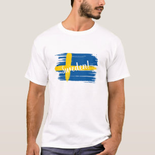 Camiseta Bandeira de Suecia de BrushAVE Artístico