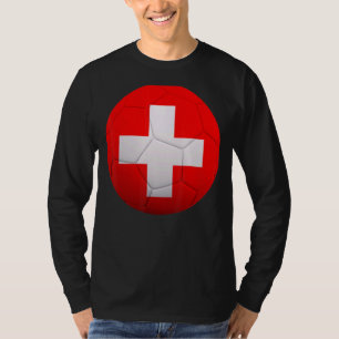 Camiseta Bandeira de Suiça Nacional do Futebol suiça
