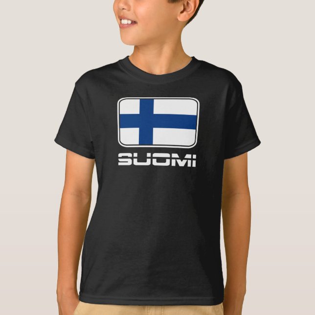 Camiseta Bandeira de Suomi (Frente)
