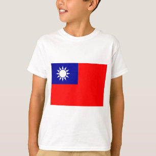Camiseta Bandeira de Taiwan