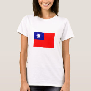 Camiseta Bandeira de Taiwan