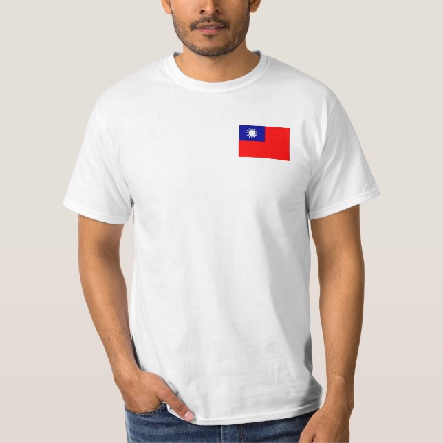 Camiseta Bandeira de Taiwan (Frente)