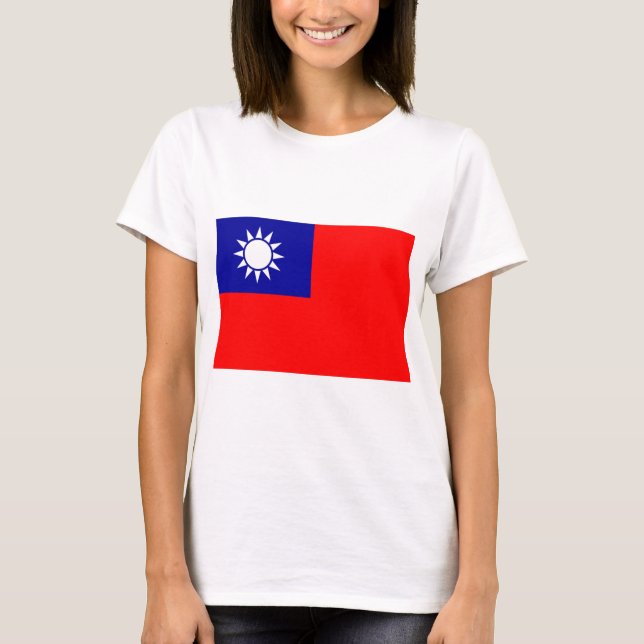 Camiseta Bandeira de Taiwan (Frente)