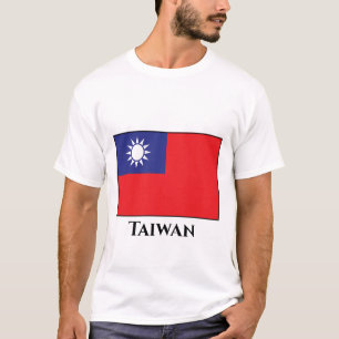 Camiseta Bandeira de Taiwan