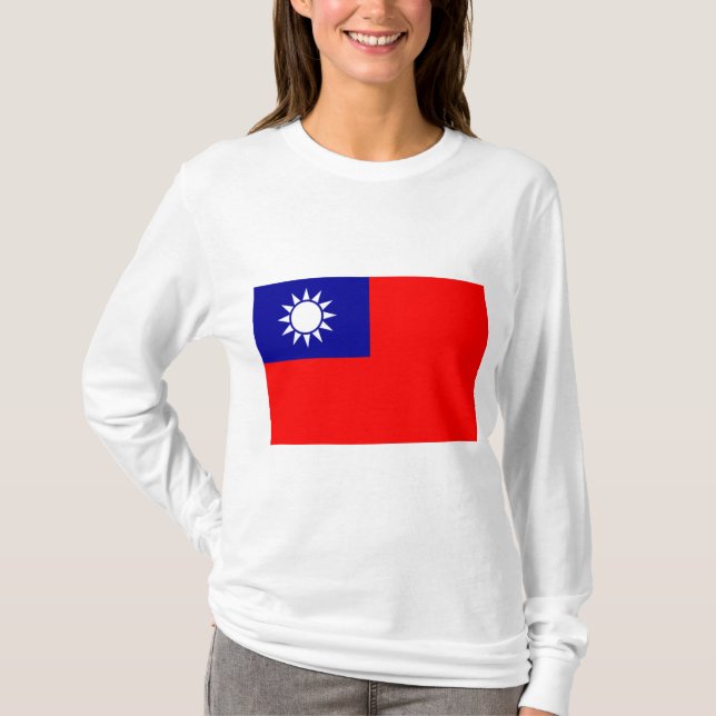 Camiseta Bandeira de Taiwan (Frente)