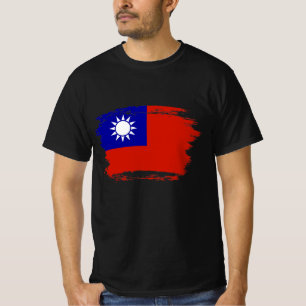 Camiseta Bandeira de Taiwan