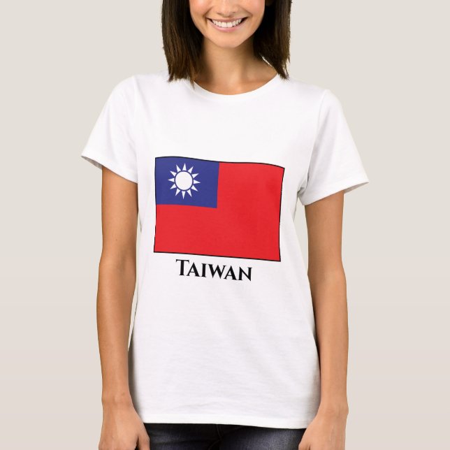 Camiseta Bandeira de Taiwan (Frente)