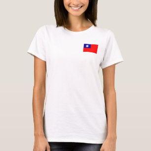 Camiseta Bandeira de Taiwan