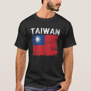 Camiseta Bandeira de Taiwan Apoie a Bandeira de Taiwan Eu E