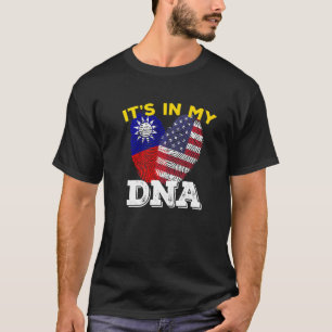 Camiseta Bandeira de Taiwan Imprint América orgulhosa Dna M