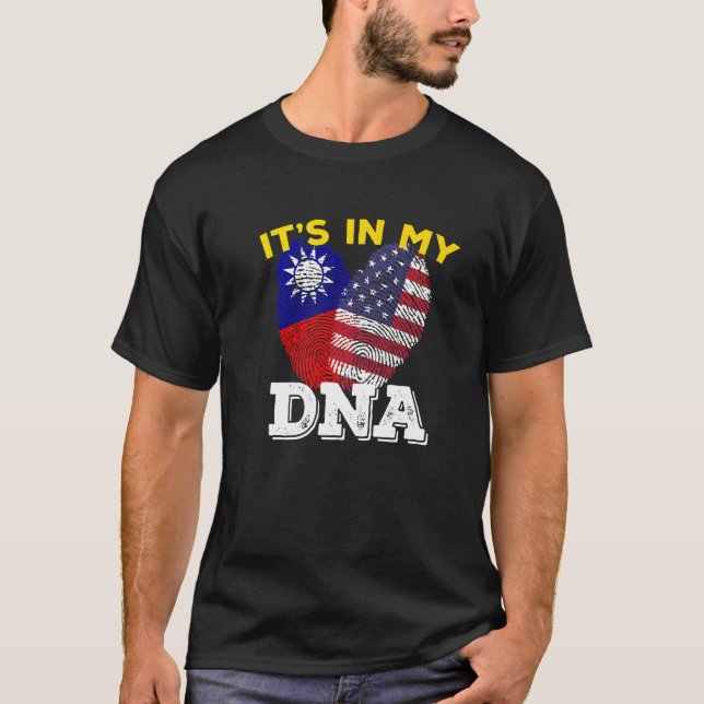Camiseta Bandeira de Taiwan Imprint América orgulhosa Dna M (Frente)