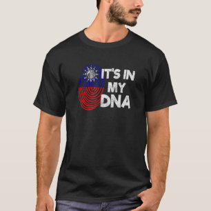 Camiseta Bandeira de Taiwan Imprint América orgulhosa Dna M
