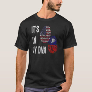 Camiseta Bandeira de Taiwan Imprint América orgulhosa Dna M