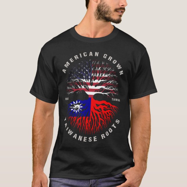 Camiseta Bandeira de Taiwan Motins taiwaneses em cresciment (Frente)