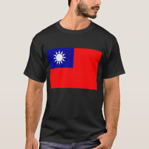 Camiseta Bandeira de Taiwan: República da China, Taipé Chin
