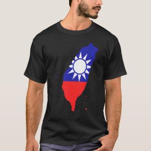 Camiseta Bandeira de Taiwan Taiwanes Ama Taiwan Livre Apoio