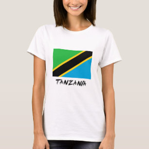 Camiseta Bandeira de Tanzânia