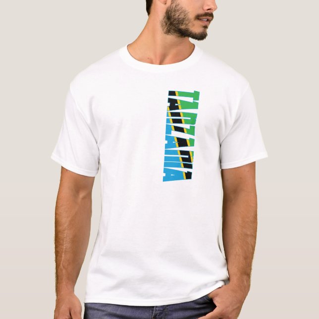 Camiseta Bandeira de Tanzânia (Frente)