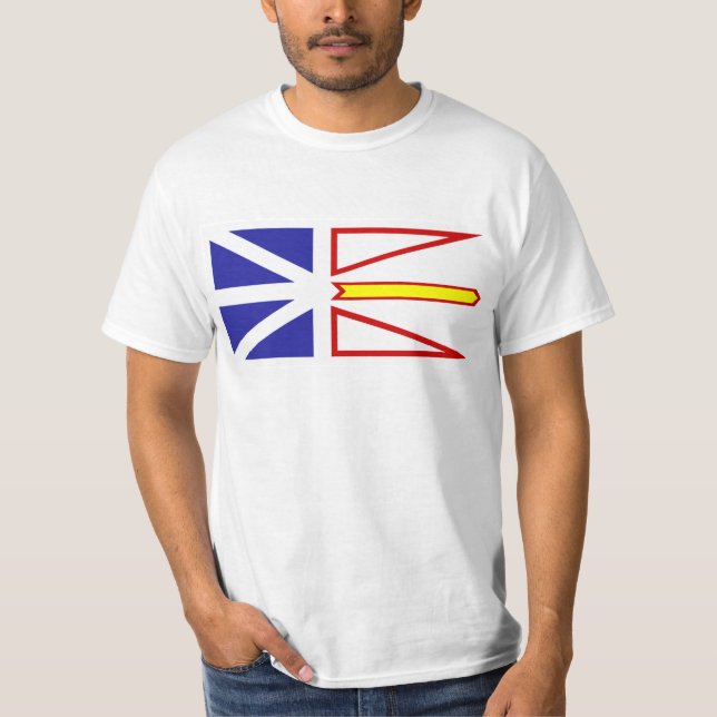 Camiseta Bandeira de Terra Nova e de Labrador (Frente)
