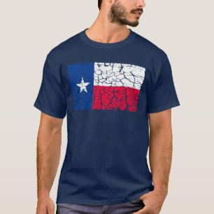 Camiseta Bandeira de Texas, afligida
