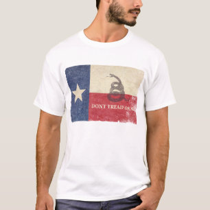 Camiseta Bandeira de Texas e de Gadsden