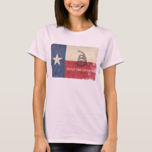 Camiseta Bandeira de Texas e de Gadsden