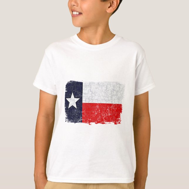 CAMISETA BANDEIRA DE TEXAS ENVELHECIDA (Frente)