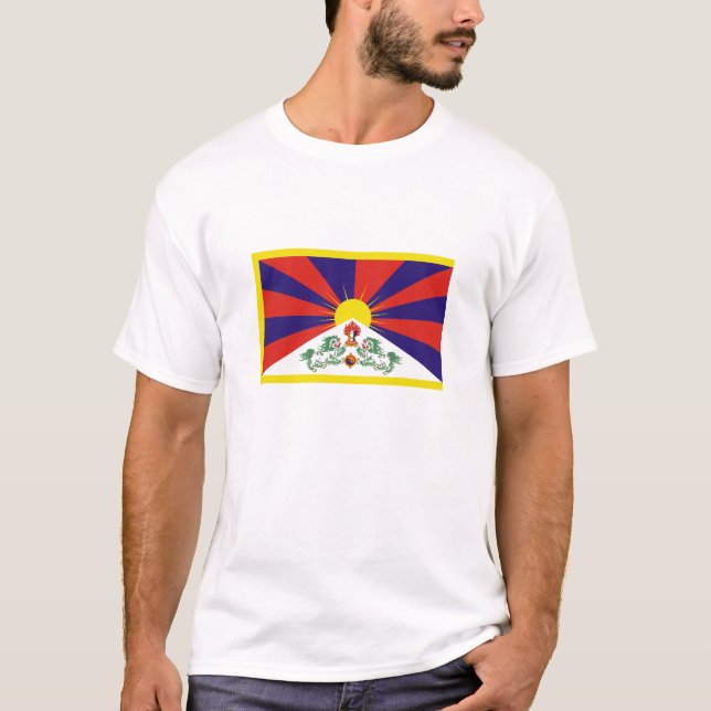 Camiseta Bandeira de Tibet (Frente)