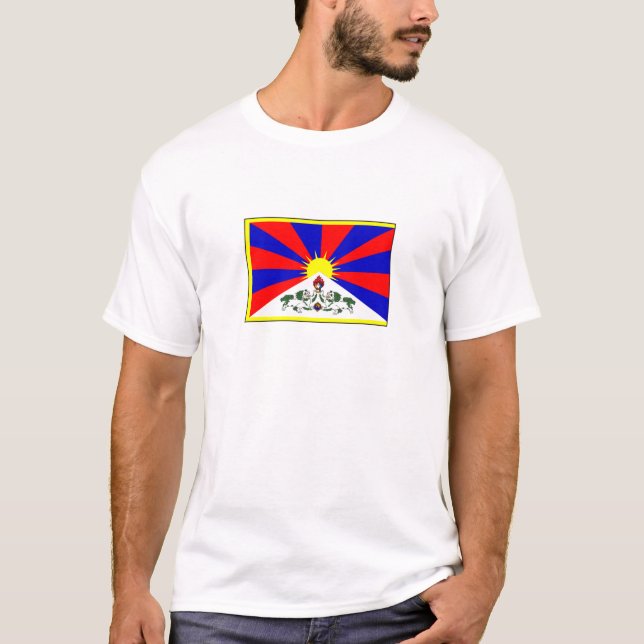 Camiseta Bandeira de Tibet (Frente)