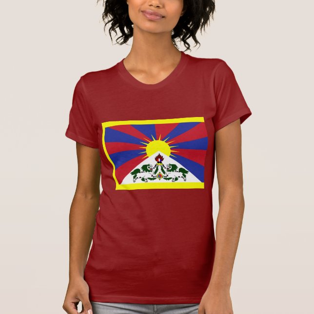 Camiseta Bandeira de Tibet (Frente)