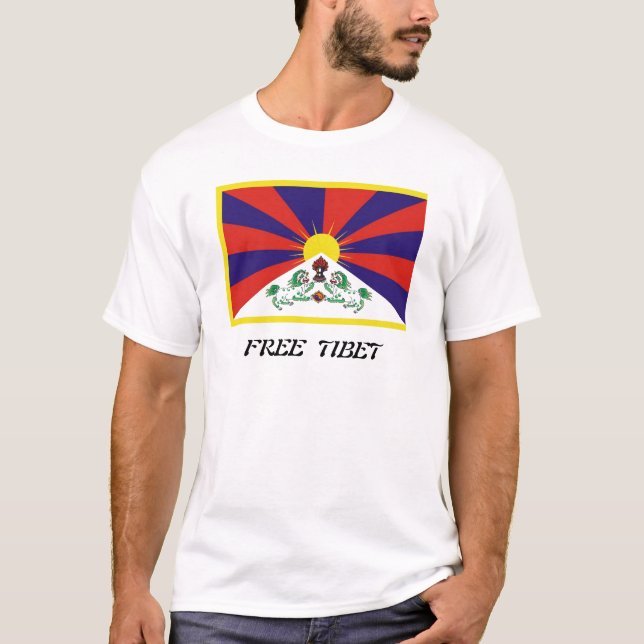 Camiseta Bandeira de Tibet (Frente)