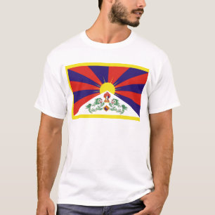 Camiseta bandeira de tibet