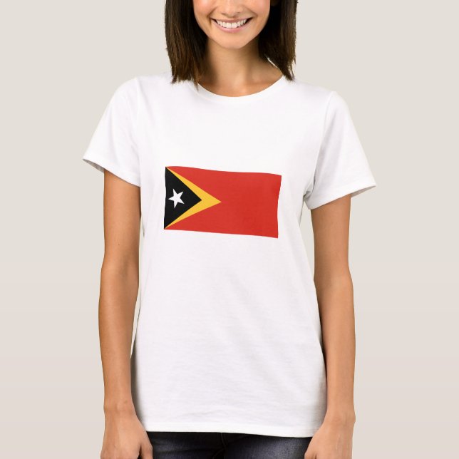 Camiseta Bandeira de Timor Leste (Frente)