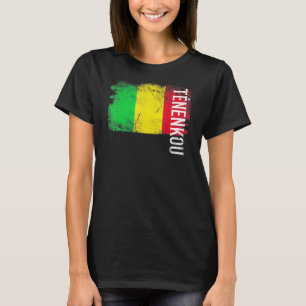 Camiseta Bandeira De Tnenkou Mali Para Homens Malianos Mulh