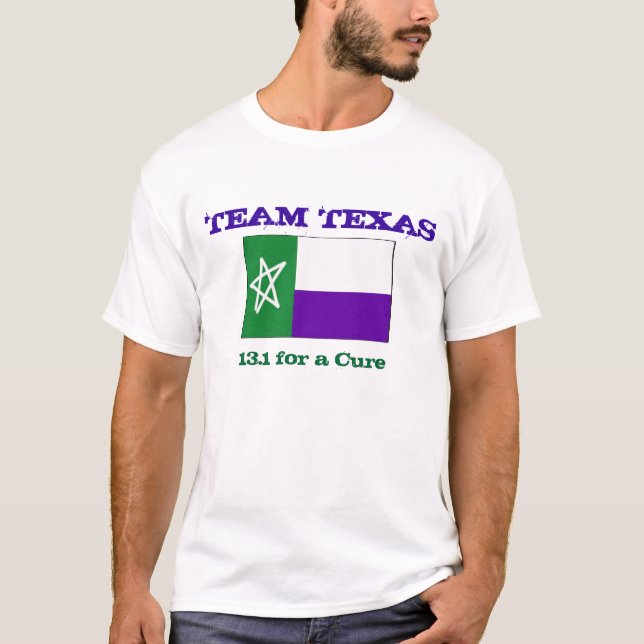 Camiseta Bandeira de TNT TX, EQUIPE TEXAS, 13,1 para uma (Frente)