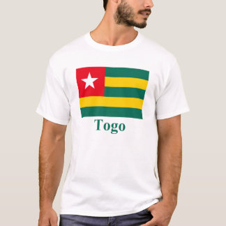 Camiseta Bandeira de Togo com nome