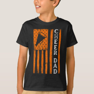 Camiseta Bandeira de Torcida Laranja Cheer Dad _1
