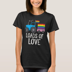 Camiseta Bandeira De Trator Gay Carga De Orgulho De Arco-Ír