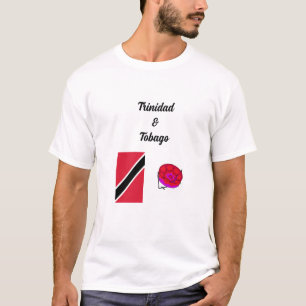 Camiseta Bandeira de Trinidad & Tobago e Pan