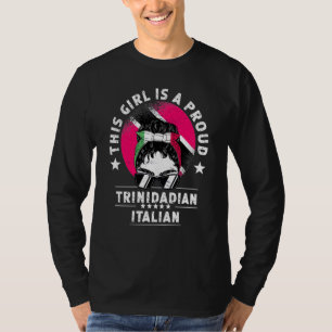 Camiseta Bandeira de Trinidad&Tobago Itália Orgulho de Mulh
