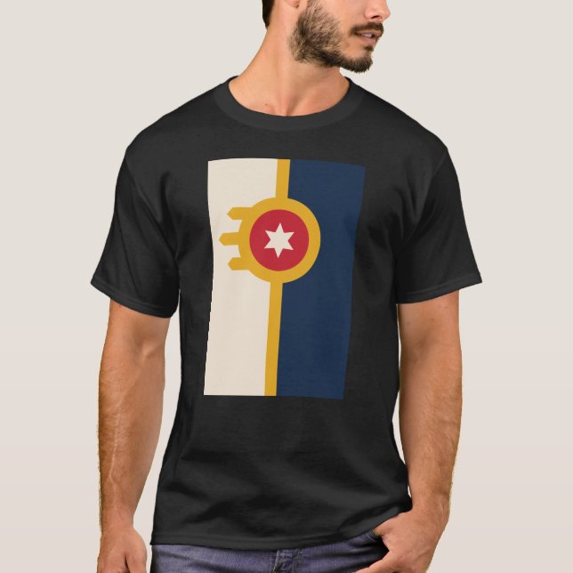 Camiseta Bandeira de Tulsa, Oklahoma (Frente)