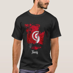 Camiseta bandeira de Tunis