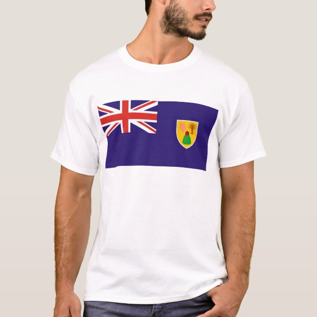 Camiseta Bandeira de Turks e Caicos (Frente)