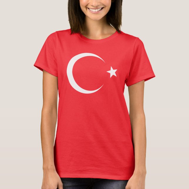 Camiseta Bandeira de Turquia (Frente)