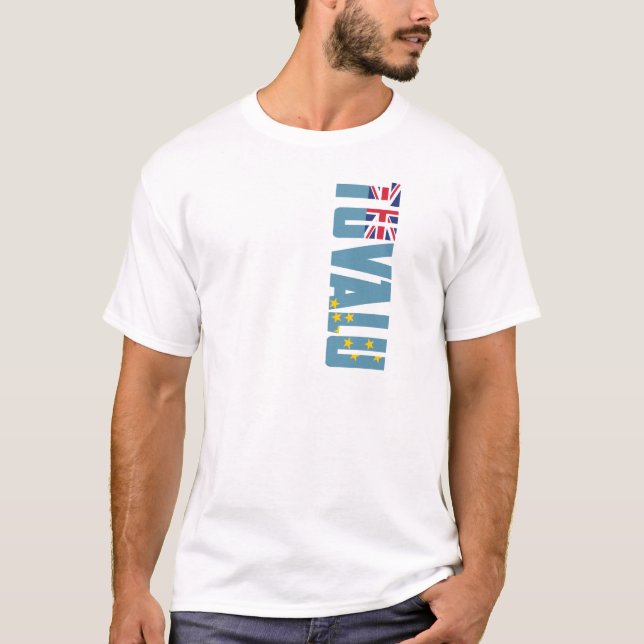 Camiseta Bandeira de Tuvalu (Frente)