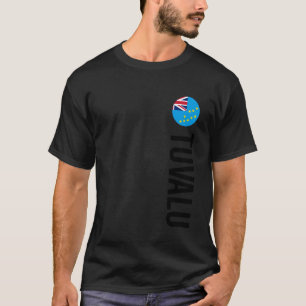Camiseta Bandeira de Tuvalu Vertical